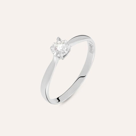 Anello Solitario Diamazing Oro Bianco Diamante - Anelli con Pietre Donna | Stroili