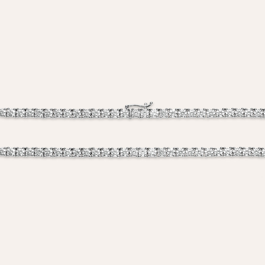 Collana Tennis Firmamenti Oro Bianco Diamante - Collane Tennis Donna | Stroili