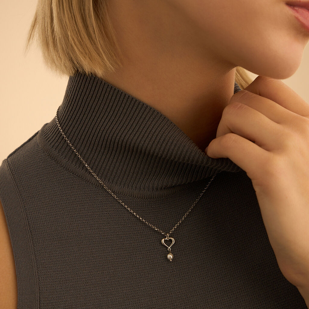 Collana Silver Pearls Argento Rodiato Perla sintentica - Collane Donna | Stroili