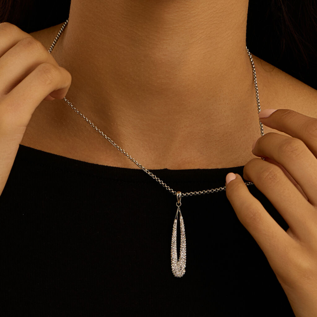 Collana Lady Phantasya Acciaio Cristallo - Collane Donna | Stroili