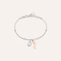 Bracciale Rosario Silver Soul Argento Bicolore Bianco / Rosa