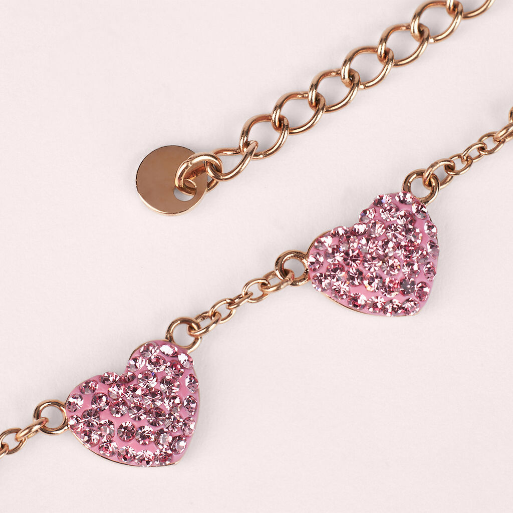Collana Lady Phantasya Acciaio Rosa Cristallo - Collane Donna | Stroili