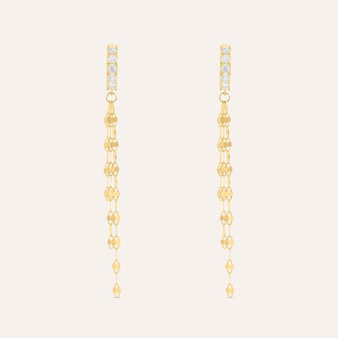 Orecchini Pendenti Claire Oro Giallo Cubic Zirconia - Orecchini Pendenti Donna | Stroili