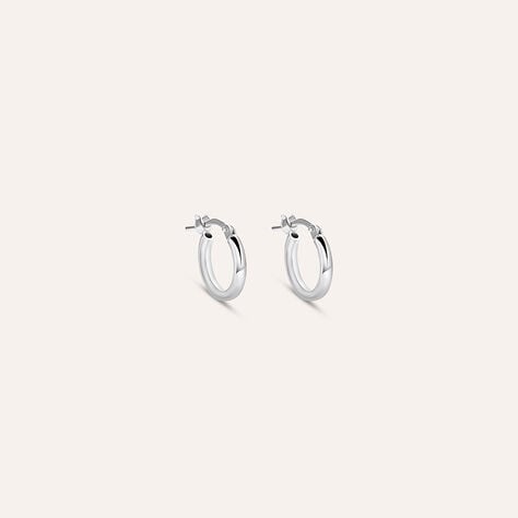 Orecchini A Cerchio Silver Collection Argento Rodiato - Orecchini a Cerchio Donna | Stroili