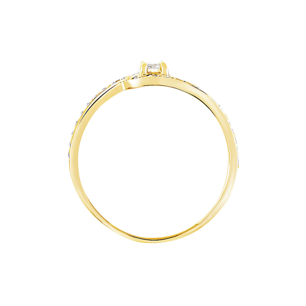 Anello Solitario Sophia Oro Giallo Diamante - Anelli con Pietre Donna | Stroili