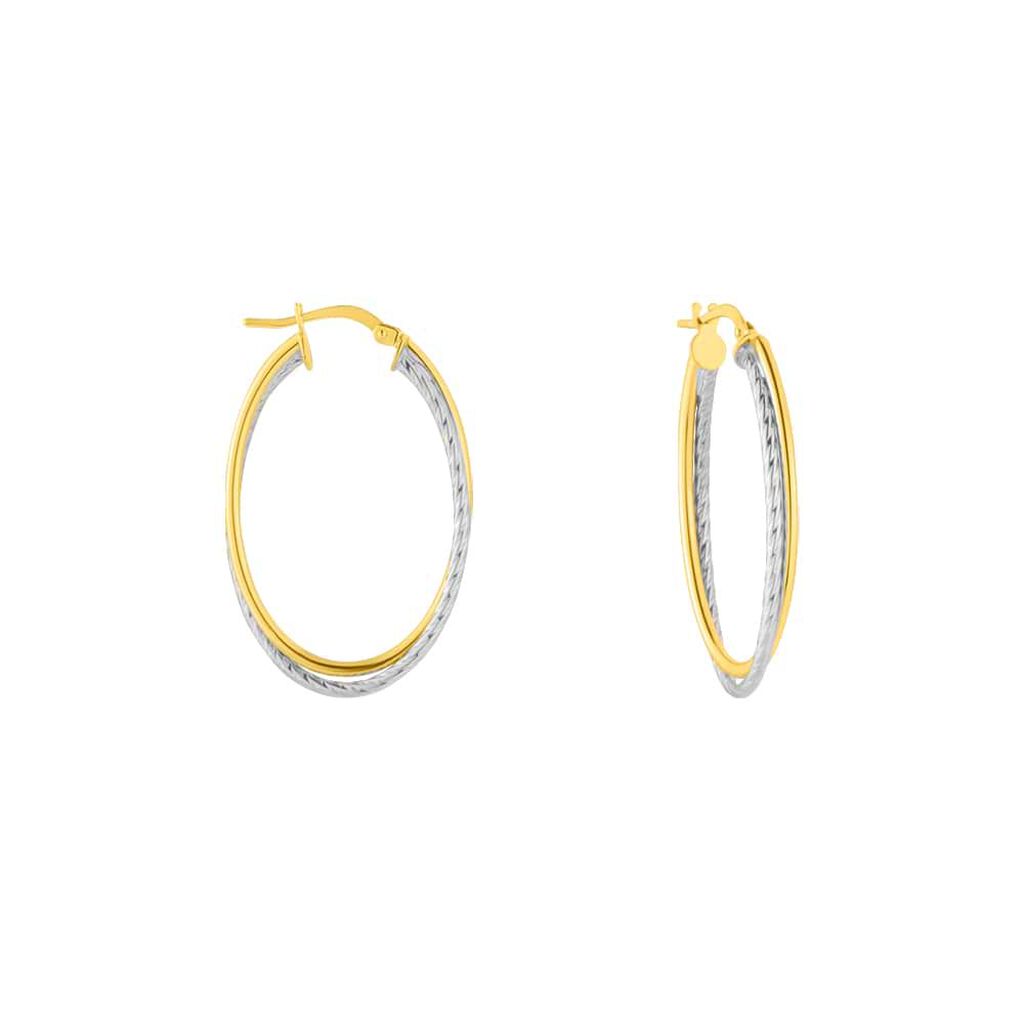 Orecchini A Cerchio Toujours Oro Bicolore - Orecchini a Cerchio Donna | Stroili