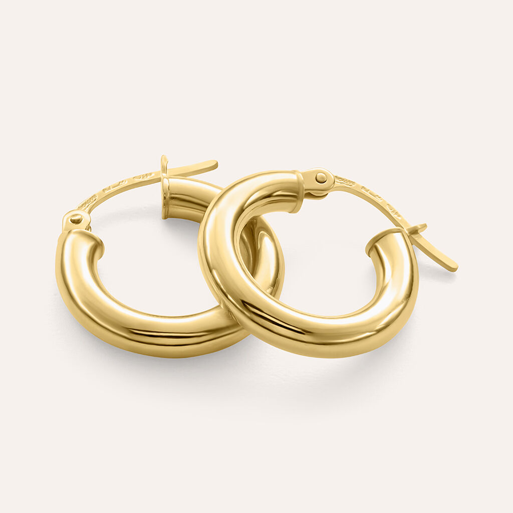 Orecchini A Cerchio Gold Essence Oro Giallo