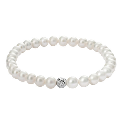 Bracciale Gabrielle Oro Bianco Perla D'Acqua Dolce - Bracciali Donna | Stroili