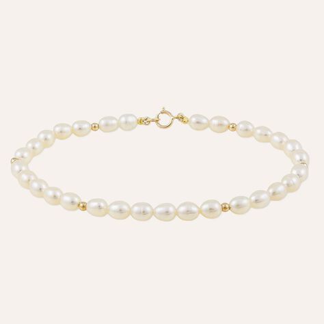 Bracciale Gabrielle Oro Giallo Perla D'Acqua Dolce - Bracciali Donna | Stroili