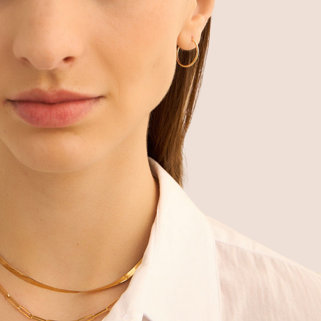 Orecchini A Cerchio Toujours Oro Giallo - Orecchini a Cerchio Donna | Stroili