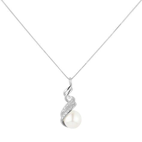 Collana Gold Pearls Oro Bianco Perla D'Acqua Dolce Diamante - Collane Donna | Stroili