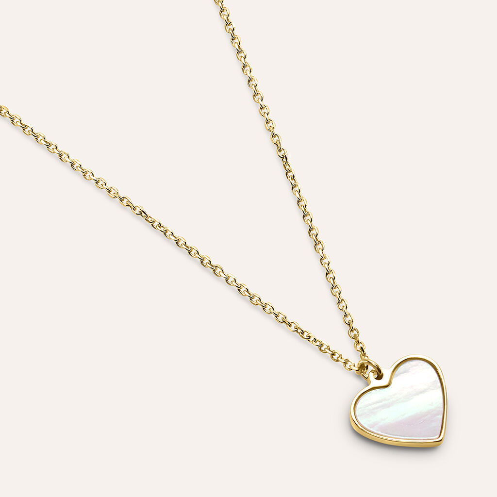 Collana Beverly Oro Giallo Madreperla