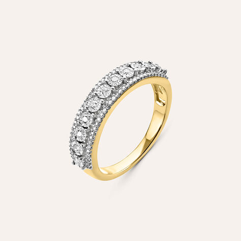 Anello Fascia Sophia Oro Giallo Diamante - Anelli con Pietre Donna | Stroili