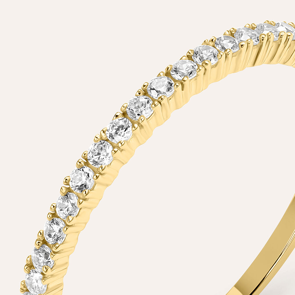 Anello Riviere Claire Oro Giallo Cubic Zirconia