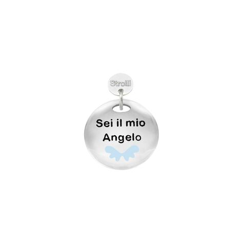 Charm in argento rodiato e glitter - Charms Donna | Stroili