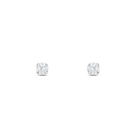 Orecchini Lobo Punto Luce Bon Ton Oro Bianco Cubic Zirconia - Orecchini a Lobo Donna | Stroili