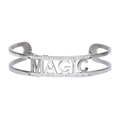 Bangle Lady Message Acciaio Disney e Cristalli - Bracciali Donna | Stroili