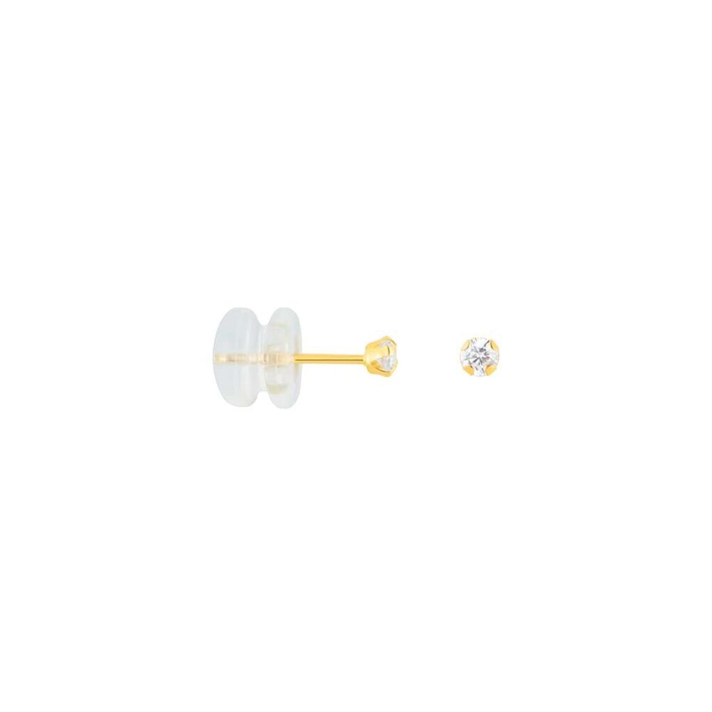 Orecchini Lobo Punto Luce Bon Ton Oro Giallo Cubic Zirconia - Orecchini a Lobo Donna | Stroili