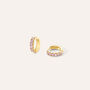 Orecchini A Cerchio Toujours Oro Giallo Cubic Zirconia