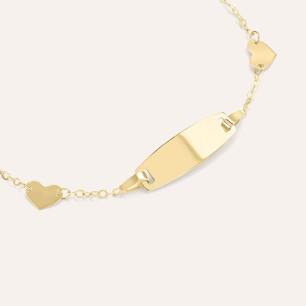 Bracciale Con Targhetta Religious Gold Oro Giallo - Bracciali Love Bambino | Stroili