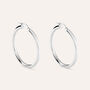 Orecchini A Cerchio Toujours Oro Bianco
