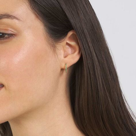 Mono Orecchino A Cerchio Claire Oro Giallo Cubic Zirconia - Mono Orecchino Donna | Stroili