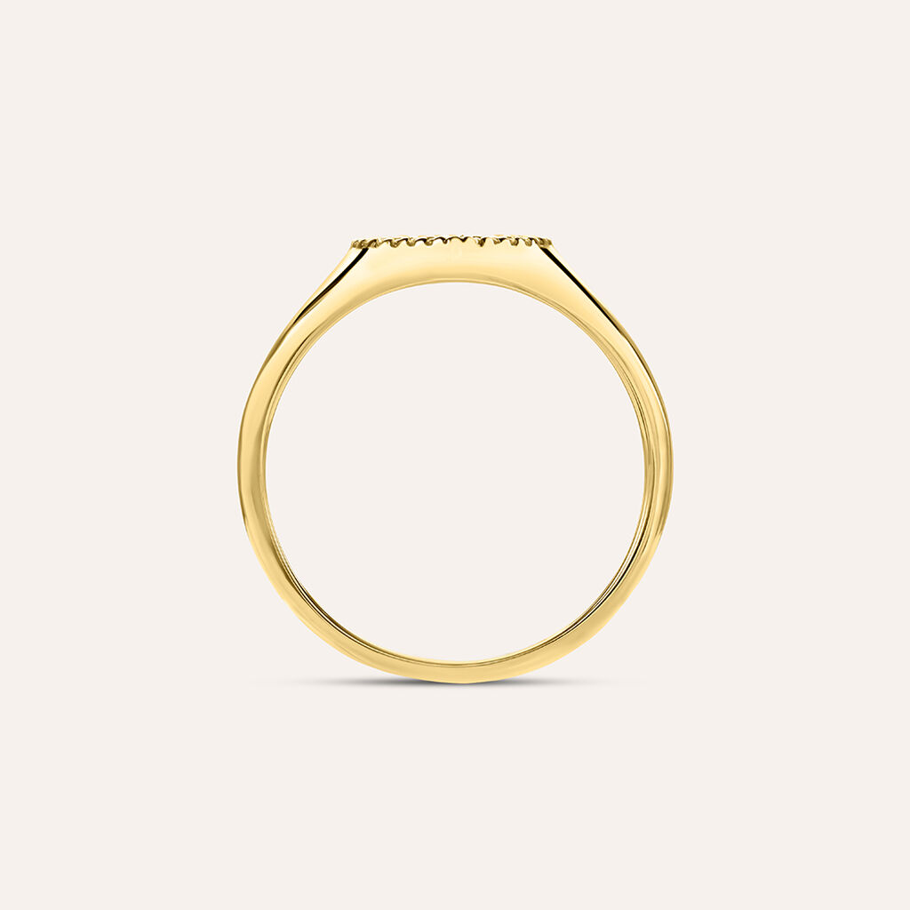 Anello Chevalier Beverly Oro Giallo Onice Cubic Zirconia - Anelli Chevalier Donna | Stroili