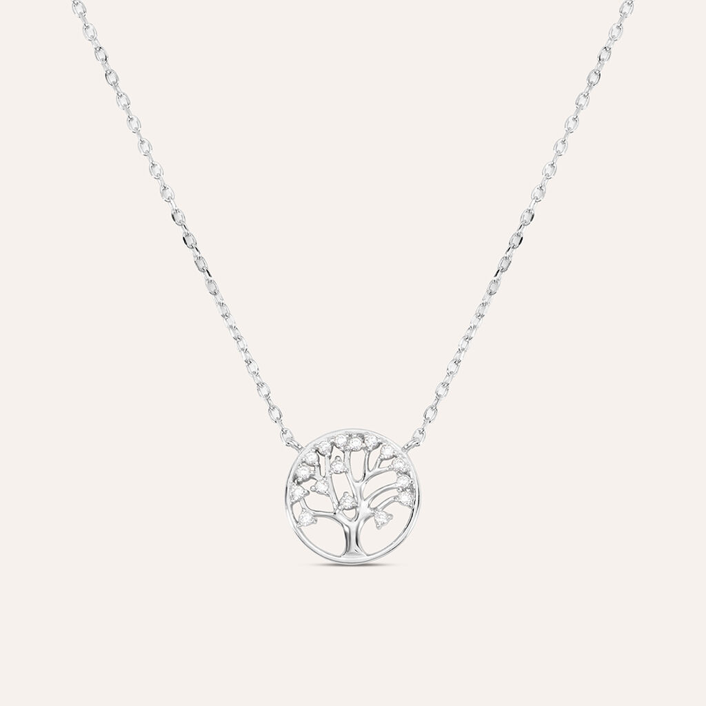 Collana Silver Moments Argento Rodiato Cubic Zirconia