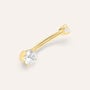 Piercing Ombelico Bon Ton Oro Giallo Cubic Zirconia