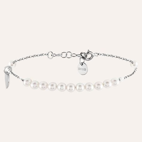 Bracciale Silver Pearls Argento Rodiato Perla sintentica - Bracciali Love Donna | Stroili