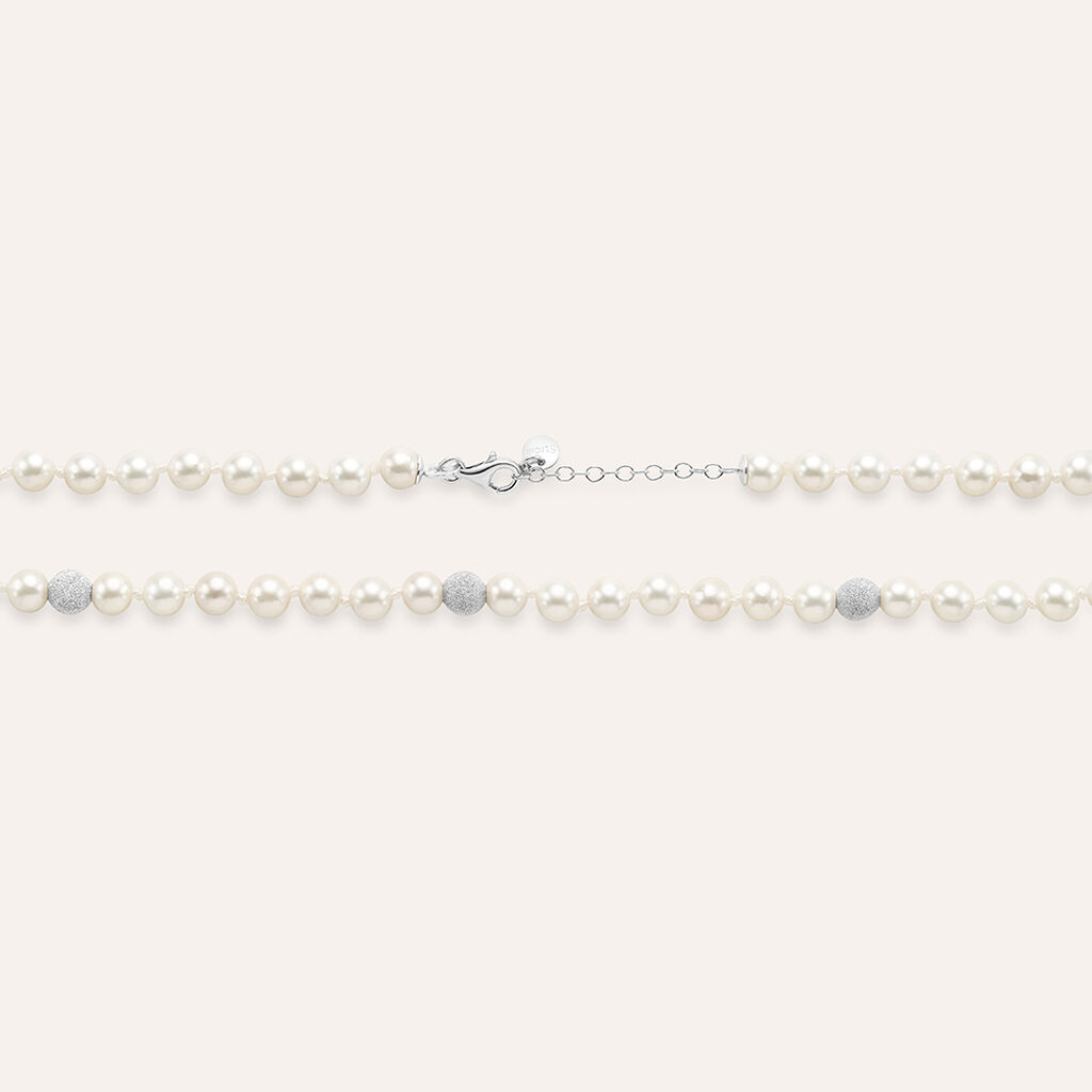 Collana Silver Pearls Argento Rodiato Perla sintentica - Collane Donna | Stroili