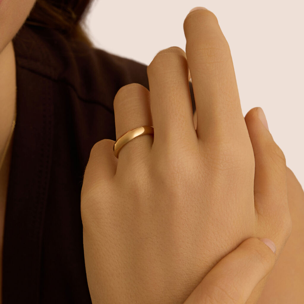 Fede Mantovana 4 mm Oro Giallo