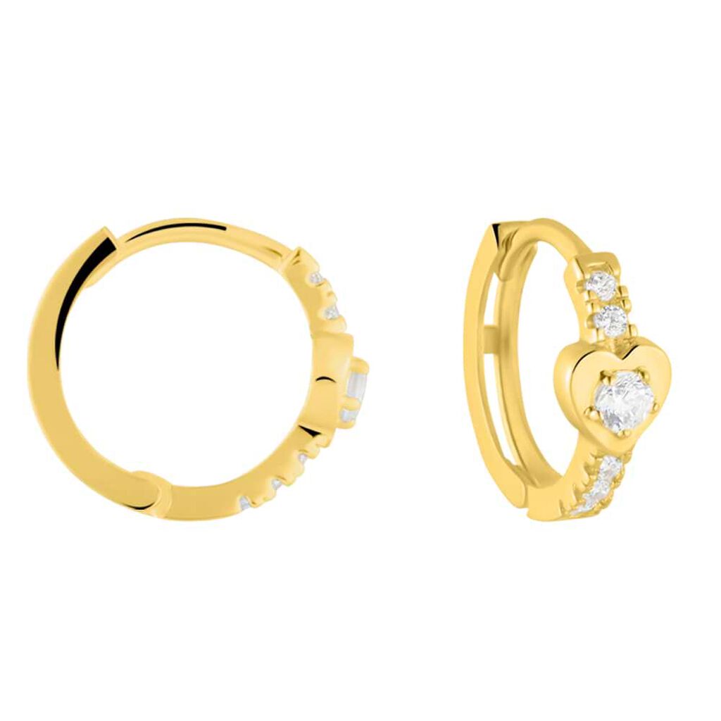 Orecchini A Cerchio Claire Oro Giallo Cubic Zirconia - Orecchini a Cerchio Donna | Stroili