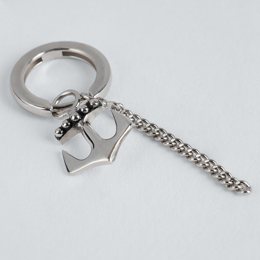 Mono Orecchino A Cerchio Gentleman Argento Rodiato