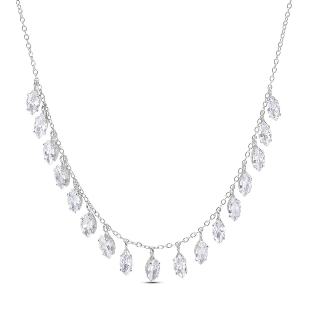Collana Multi Punto Luce Romantic Shine Metallo Cristallo