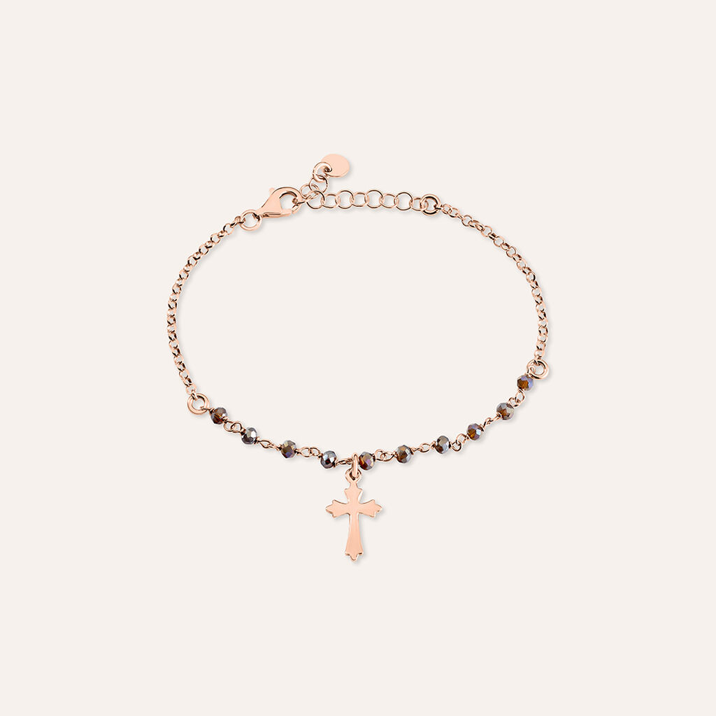 Bracciale Rosario Silver Soul Argento Rosa Cristallo