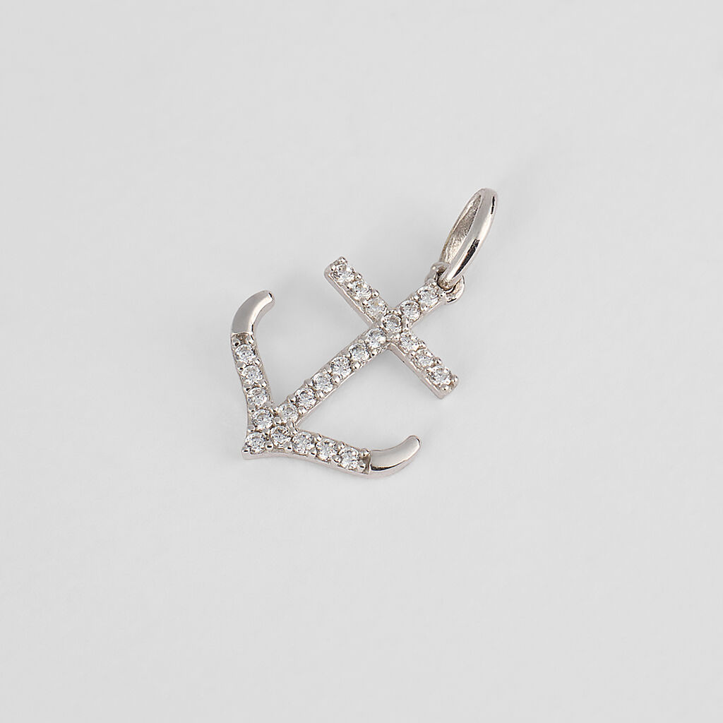 Pendente Poème Oro Bianco Cubic Zirconia - Ciondoli Donna | Stroili