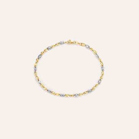 Bracciale Catena Oro Uomo Oro Bicolore - Bracciali Uomo | Stroili