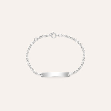 Bracciale Con Targhetta Holy Oro Bianco