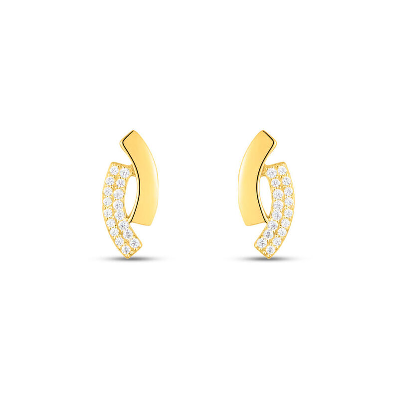 Orecchini A Cerchio Claire Oro Giallo Cubic Zirconia - Orecchini a Cerchio Donna | Stroili
