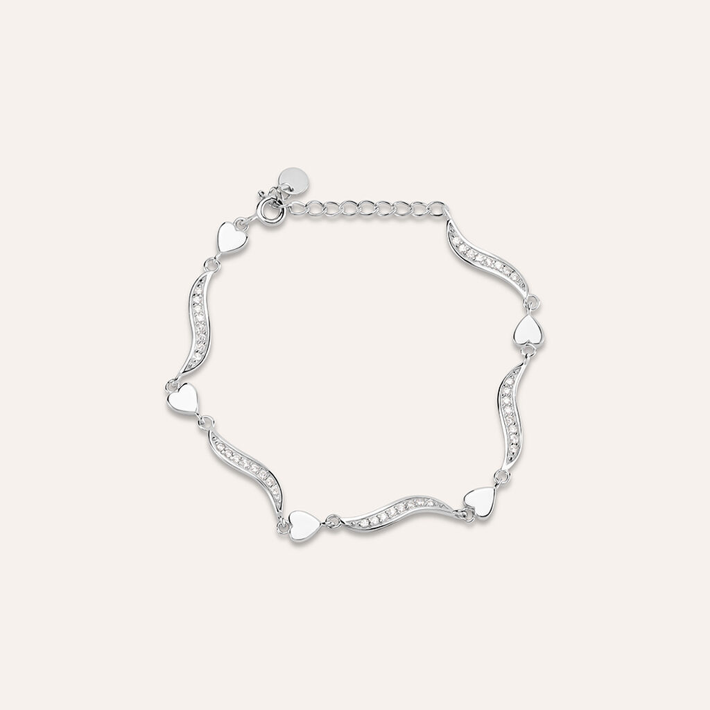 Bracciale Silver Shine Argento Rodiato Cubic Zirconia