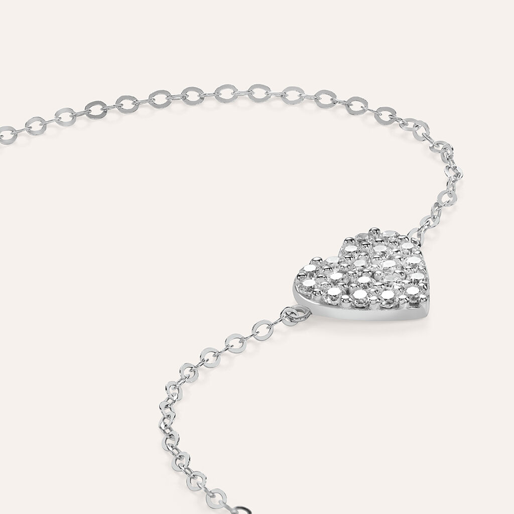 Bracciale Claire Oro Bianco Cubic Zirconia - Bracciali Amicizia Donna | Stroili