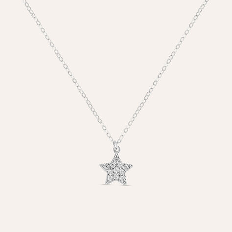 Collana Claire Oro Bianco Cubic Zirconia - Collane Donna | Stroili