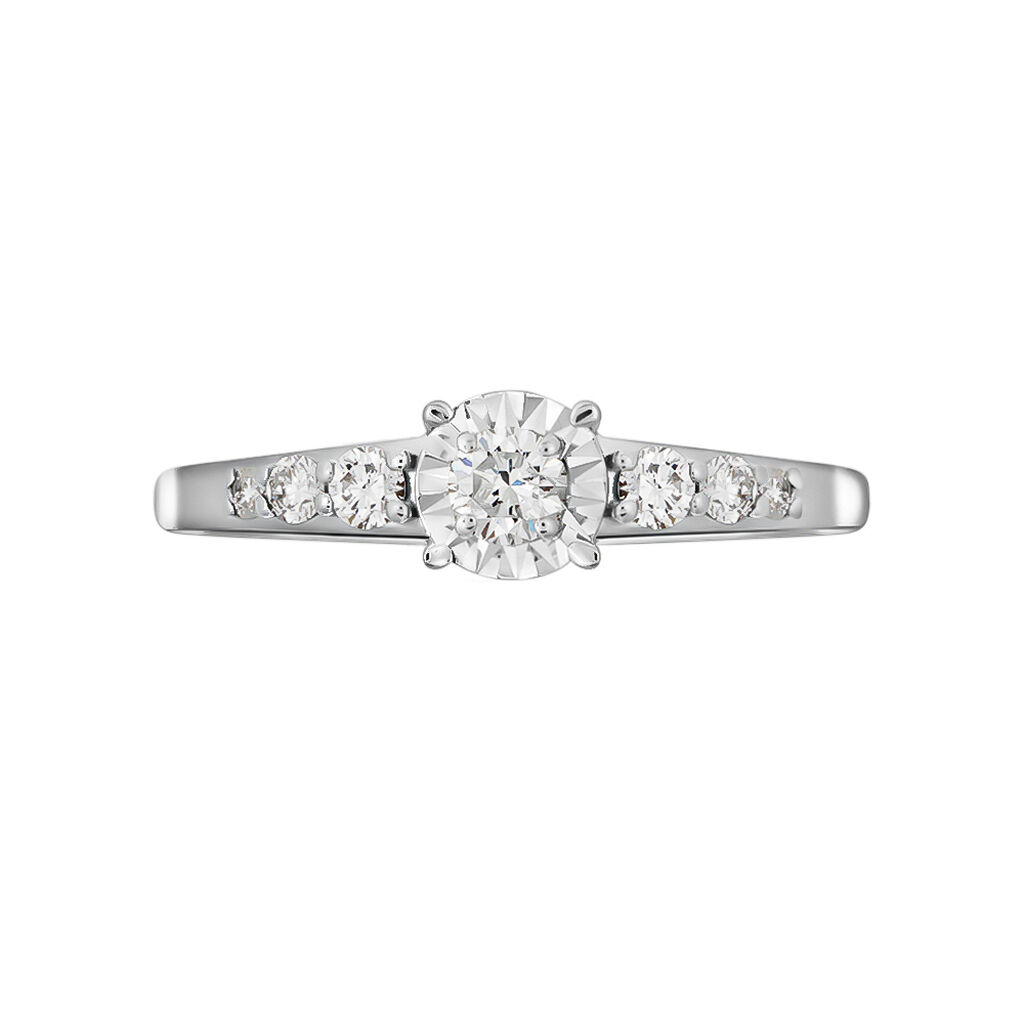 Anello Solitario Diamotion Oro Bianco Diamante - Anelli con Pietre Donna | Stroili