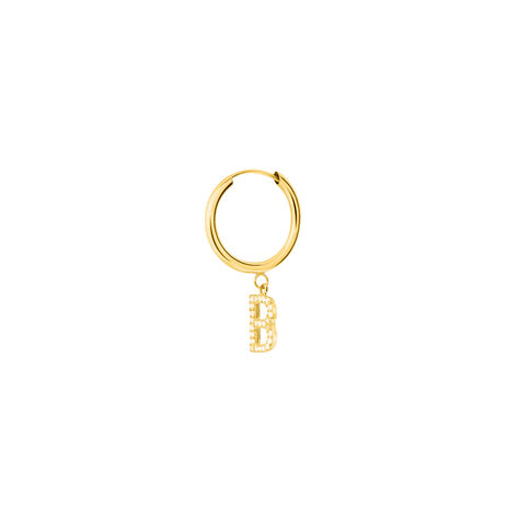 Mono Orecchino A Cerchio Toujours Oro Giallo Cubic Zirconia - Mono Orecchino Donna | Stroili