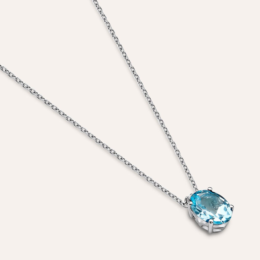 Collana Punto Luce Amélie Oro Bianco Topazio Cubic Zirconia - Collane Punto Luce Donna | Stroili