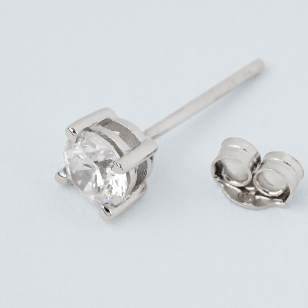 Mono Orecchino Lobo Punto Luce L'homme Or Oro Bianco Cubic Zirconia - Mono Orecchino Uomo | Stroili