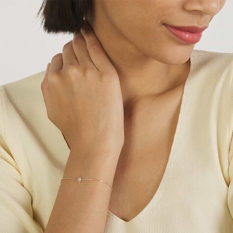 Bracciale placcato oro con rosa dei venti - Bracciali Amicizia Donna | Stroili