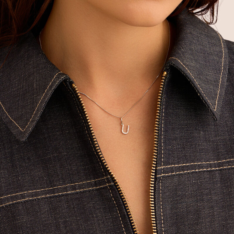 Pendente Sophia Oro Bianco Diamante - Ciondoli Donna | Stroili