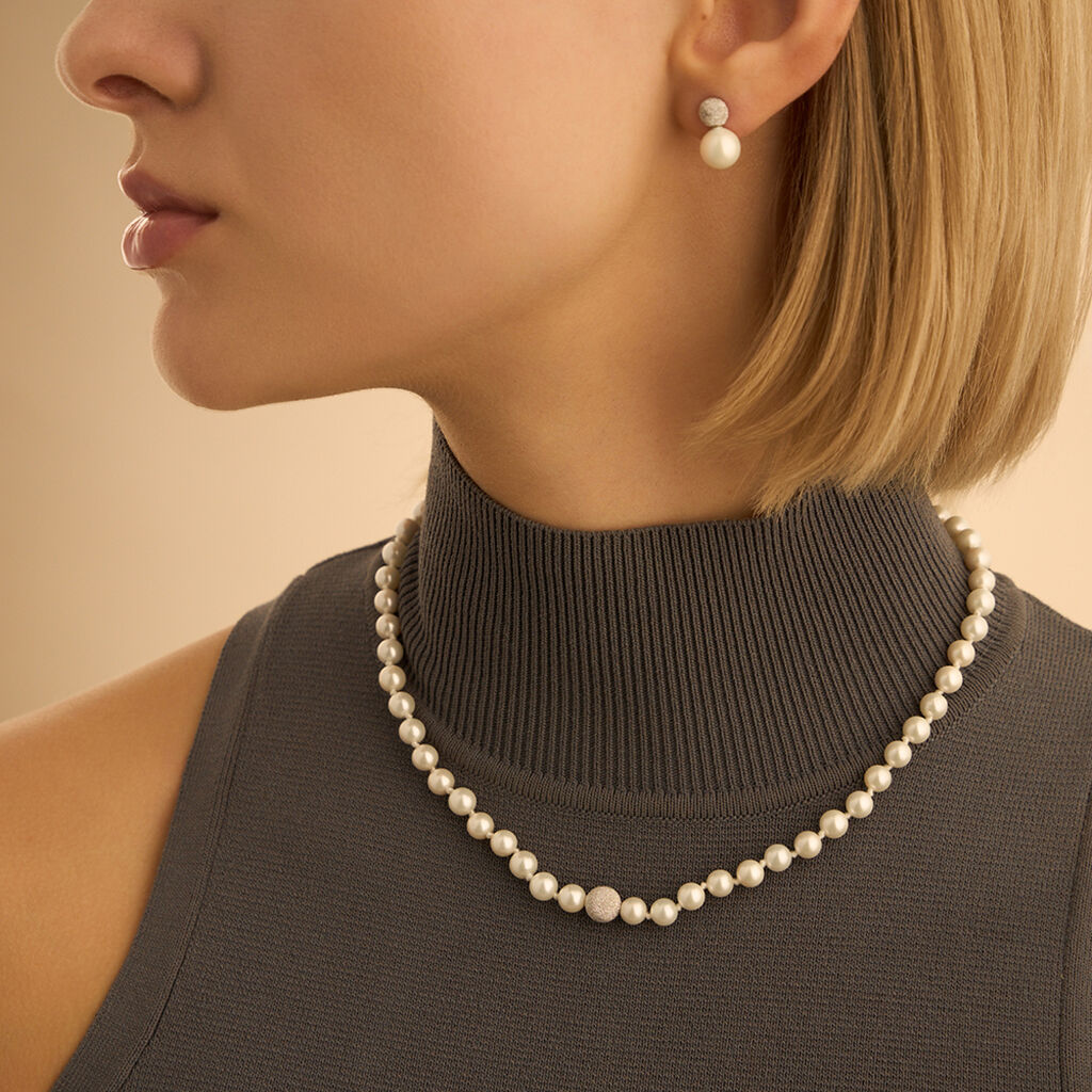 Collana Silver Pearls Argento Rodiato Perla sintentica - Collane Donna | Stroili